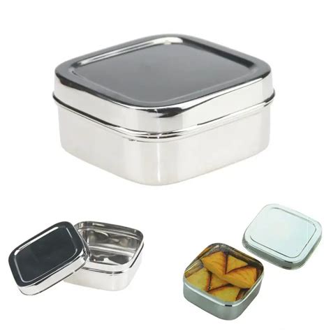 stainless steel mini box|small stainless steel square containers.